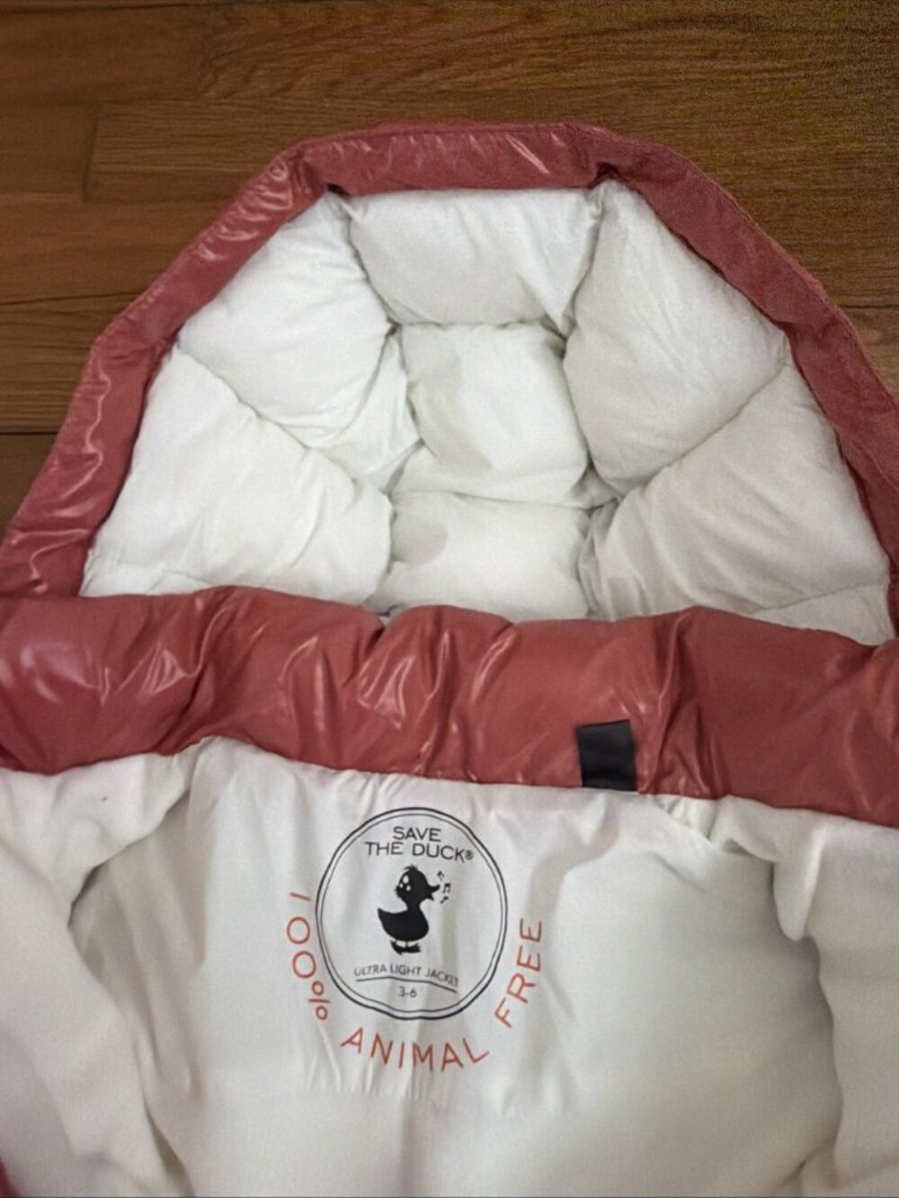Save The Duck Baby Girls She’ll Quilted Hooded Snowsuit Bloom Pink Size 3-6M - Picture 6 of 9
